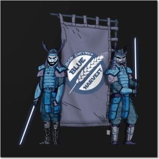 New Blue Harvest Samurai! Posters and Art